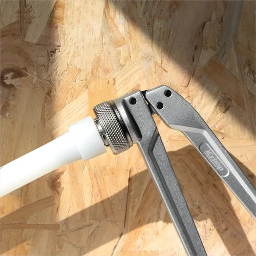 Vista 8 de iCrimp PEX - Herramienta expansora con cabezales de expansión de 1/2", 3/4", 1" para manguitos de expansión Uponor ProPex, cumple con la norma ASTM
