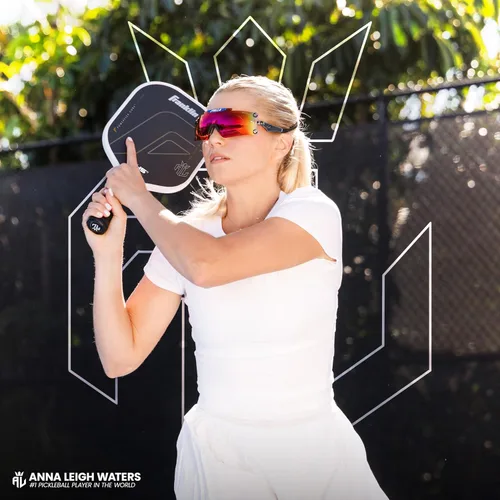 Vista 3 de Franklin Sports Paletas profesionales de Pickleball – Serie de fibra de carbono C45 - Aprobadas oficialmente por USAP + UPA – Diseño para jugadores