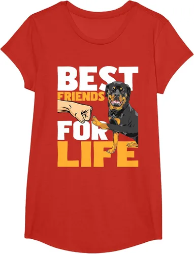 Vista 9 de Best Friends for Life - Rottweiler Animal Dog Lover Breeder T-Shirt