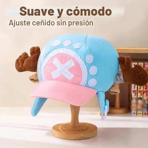Vista 2 de Anime Tony Tony Chopper - Sombrero de cazador de cosplay de una pieza, sombrero de aviador, gorro de invierno cálido, talla única