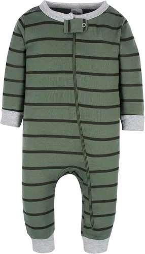 Vista 4 de Onesies Brand Pijama de algodón de una sola pieza de ajuste cómodo para bebés niños (3 unidades)