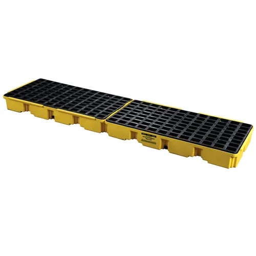 Vista 24 de Eagle Plataforma modular para derrames de un tambor, 26.25"x26"x6.5", sumidero de 15 galones, bandeja de contención de capacidad de carga de 2,000