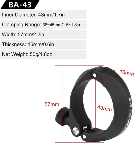 Vista 9 de SUNWAYFOTO BA-43 - Adaptador de teléfono celular para binocular, soporte universal para teléfono inteligente para binocular, compatible con ocular