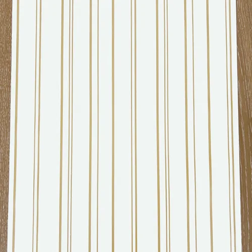Vista 2 de Camino de mesa a rayas de oro antiguo, rollo de papel desechable para fiestas o bodas, hecho en Estados Unidos