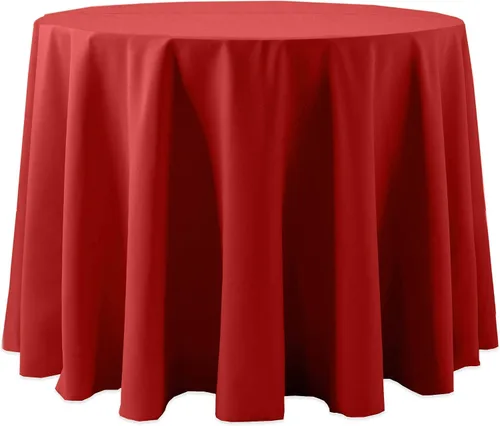 Vista 35 de Ultimate Textile Cotton-Feel - Mantel redondo de 90 pulgadas para comedor, color berenjena, color morado