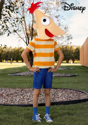 Vista 2 de Disfraz de Disney Phineas & Ferb para niños