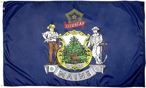 Vista 44 de FlagSource Bandera del estado de Alabama, material de nailon 200D con certificación FMAA, resistente, fabricada en Estados Unidos, resistente a