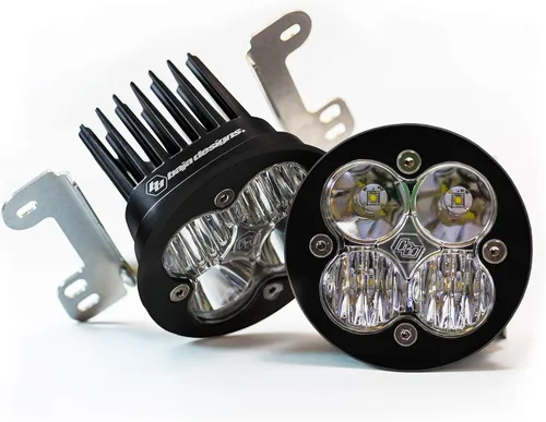 Vista 9 de Kit de luces LED de niebla de bolsillo Baja Designs Squadron-R SAE compatible con Jeep Gladiator 2020-22; Wrangler JL 2018-22 parachoques OEM