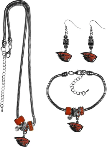 Vista 11 de Siskiyou Sports NCAA Euro Bead Jewelry - Juego de 3 piezas para mujer