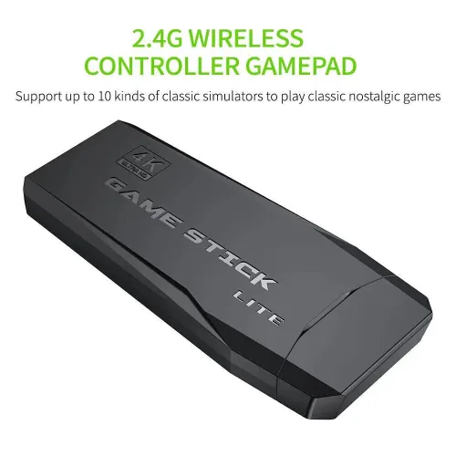 Vista 7 de SATIDI Wireless Retro Gaming Console, Plug and Play with 20000+ Built-in Classic Games, 4K HD HDMI Output for TV, Includes Dual 2.4G Wireless