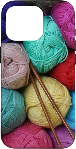 Vista 20 de Knitting and Crochet Colorful Yarn Photo Knitting Needles Case for iPhone 17