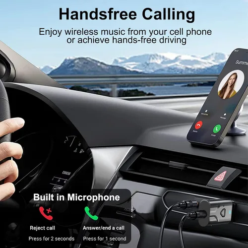 Vista 4 de Receptor de transmisor USB Bluetooth 5.0, adaptador de audio inalámbrico 2