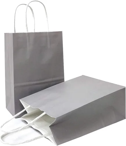 Vista 56 de AZOWA Bolsas de regalo de color azul claro, mini bolsas de papel kraft con asas para recuerdos de fiesta (4 x 2.4 x 6 pulgadas, azul, 12 unidades)