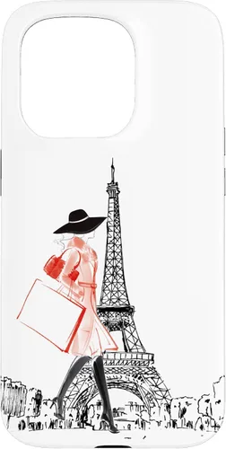 Vista 14 de Vintage Paris Woman - Funda de la Torre Eiffel para iPhone 17
