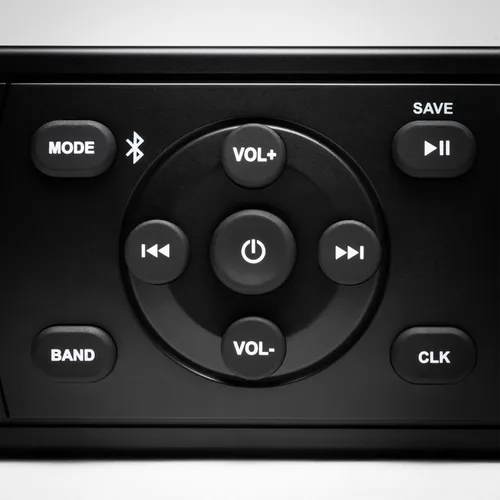 Vista 3 de MB Quart MDR2.0 160 vatios único DIN de grado marino receptor de fuente digital radio con banda AM/FM/clima, Bluetooth y conexión USB