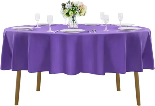 Vista 72 de Mantel rectangular de tela de poliéster lavable de 60 x 120 pulgadas, para decoración de bodas, fiestas, comedores, banquetes