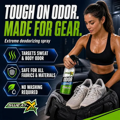 Vista 9 de Spray eliminador de olores SWEATX, Active Fresh, 8 onzas líquidas Para zapatos, ropa, ropa deportiva y todos los días
