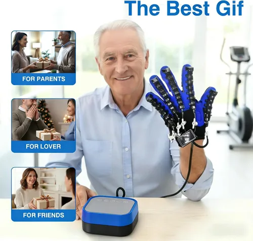 Vista 9 de Guantes robóticos de rehabilitación, guantes robóticos para rehabilitación de hemiplejía de dedo, dispositivo de recuperación de mano de golpe