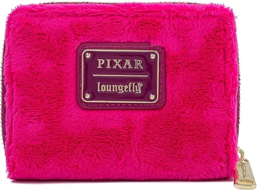 Vista 2 de Loungefly Disney Pixar Lotso Sherpa cartera de felpa con cremallera