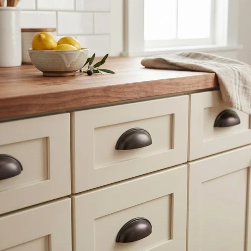 Vista 2 de Cosmas 783ORB - Paquete de 25 tiradores de bronce aceitado para cajones, accesorios de zinc duraderos para cocinas, baños, dormitorios, incluye