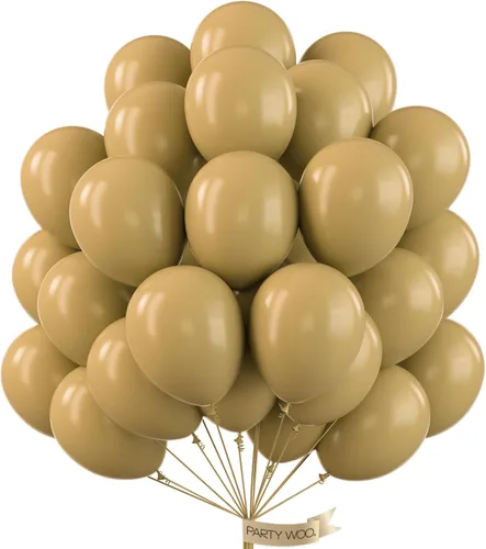 Vista 93 de PartyWoo - Globos de color albaricoque retro, 120 unidades de 5 pulgadas, de látex, para arco de globos, decoración de fiesta y de cumpleaños