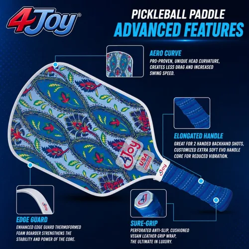 Vista 5 de 4Joy Serie Premio de paleta de pickleball