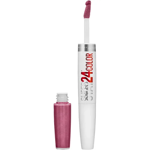 Vista 54 de Maybelline Super Stay 24, lápiz labial líquido de maquillaje de 2 pasos, color altamente pigmentado de larga duración con bálsamo hidratante, Merlot