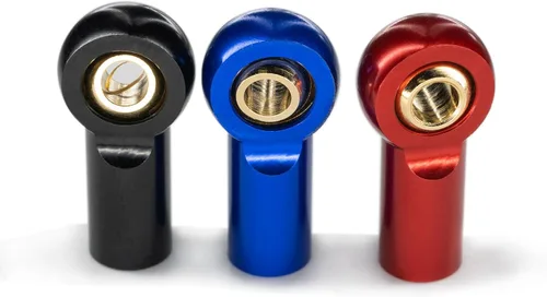 Vista 6 de [20 piezas] M3 RC, extremos de varilla de rótula M3 de aleación de aluminio CNC con bola de cobre chapada en oro, extremos de enlace de precisión