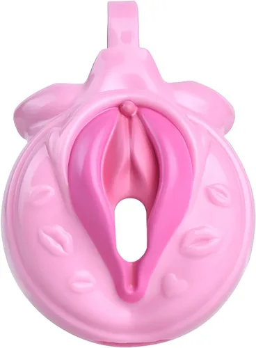 Vista 2 de Dispositivo de castidad masculina, jaula de castidad pequeña, mini jaula de resina, juguetes sexuales para hombres con 4 anillos de diferentes