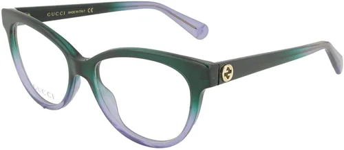 Vista 2 de Gucci Gucci Logo GG 0373O 004 - Lentes de plástico verde para ojo de gato 2047in