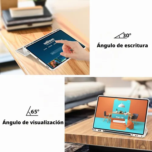 Vista 5 de ProCase Funda protectora para Galaxy Tab S10 FE 2025 / S9 FE 10.9 pulgadas / Tab S9 11 pulgadas 2023, cubierta inteligente de soporte delgado
