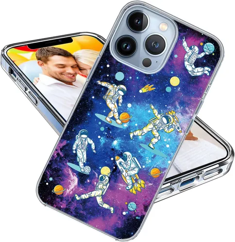 Vista 12 de Funda protectora para iPhone 13 Pro Max para niñas, mujeres y hombres, a prueba de golpes, delgada, suave, TPU transparente, funda protectora