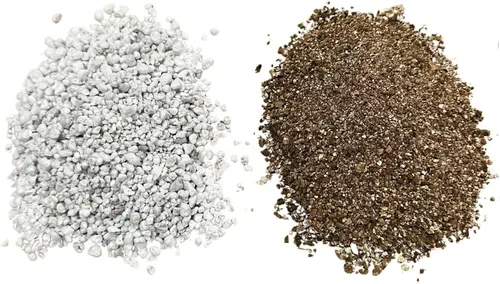 Vista 2 de Perlita y vermiculita de 2 galones para plántulas, esquejes, propagación, cactus y suculentas, mezcla de suelo para árboles bonsái, 1 galón cada uno