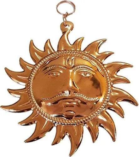 Vista 2 de Generic Casa Vastu Sun Surya - Colgantes de pared de color cobre para oficinas en casa
