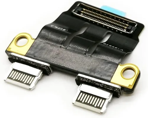 Vista 3 de DC Power Jack E/S USB-C Board Flex Cable 820-00484-02 820-01646-A Reemplazo para MacBook Pro 13" 15" A1706 A1707 (finales de 2016-mediados de 2017)