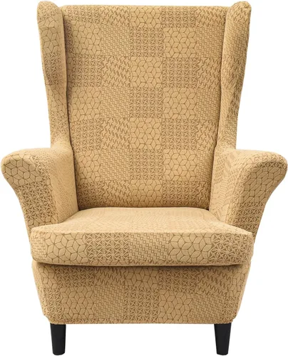 Vista 13 de HZDHCLH Fundas para silla de ala de 2 piezas, fundas de silla de ala de elastano elásticas para sillón del salón, fundas lavables para sofá