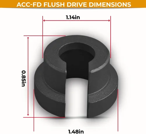 Vista 4 de Big Foot Tools ACC-FD Flush Drive, talla única, negro