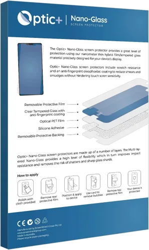 Vista 2 de Protector de pantalla Nano Glass para DJI RC 2, transparente