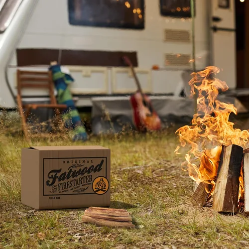 Vista 7 de Fatwood - Palos de inicio de fuego, caja de 10 libras, para interiores o exteriores, 100% naturales, iniciadores de fuego de pino para fogatas