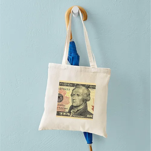 Vista 4 de CafePress Hamilton Thing - Bolsa reutilizable de lona color beige, Caqui, S
