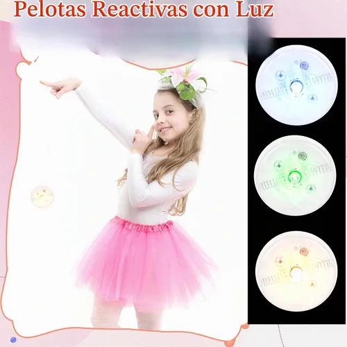 Vista 5 de 15 piezas de bola Yo Yo con luz LED transparente, bola sensible de plástico sensible para principiantes, cumpleaños, Navidad, relleno de calcetines