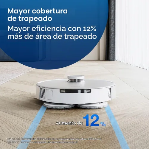 Vista 4 de ECOVACS Almohadillas lavables para trapear 4 unidades, para modelos DEEBOT X1Series Omni, color gris