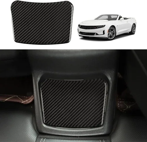 Vista 17 de Calcomanía de fibra de carbono para perilla de ventilación de aire acondicionado, cubierta interior para Chevrolet Camaro 2016 2017 2018 2019 2020