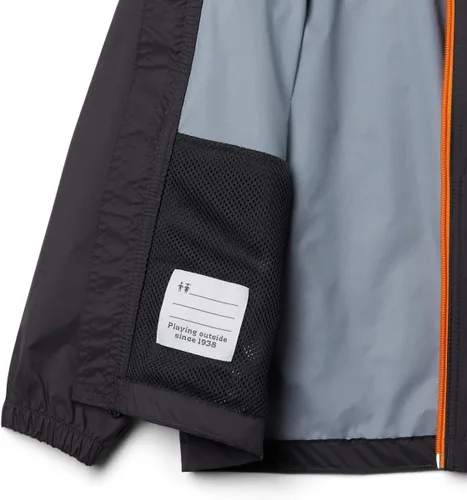 Vista 3 de Chaqueta impermeable Glennaker de Columbia para niño, color gris carbón (Shark), talla grande