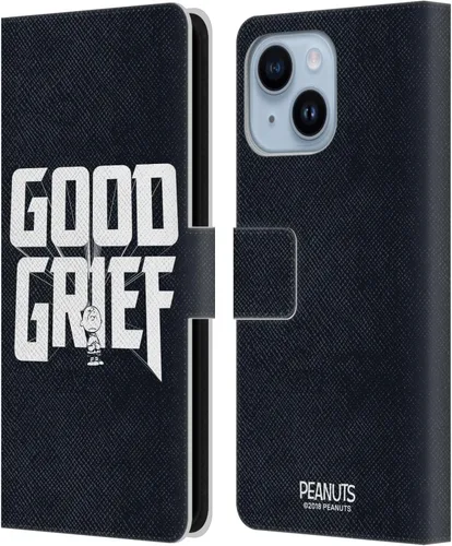 Vista 209 de Head Case Designs Funda de piel con licencia oficial de Peanuts Charlie Brown Good Grief Rock Tees compatible con Apple iPhone 11 Charlie Brown Buen