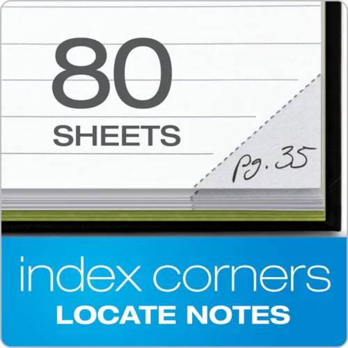 Vista 5 de Oxford Idea Collective Business Notebook, 11 x 8.5, doble alambre, encuadernado con caja, negro, 80 hojas (56895)