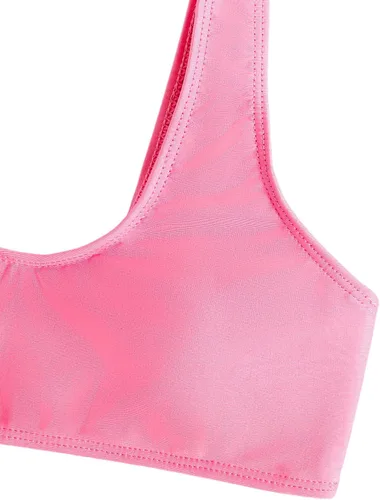 Vista 3 de SOLY HUX Traje de baño de 3 piezas para niña con estampado de vaca y pantalones cortos
