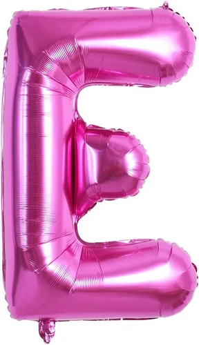 Vista 27 de TONIFUL Globos grandes de 40 pulgadas de color rojo rosa con letras B, globos gigantes de letras del alfabeto, globos grandes de Mylar
