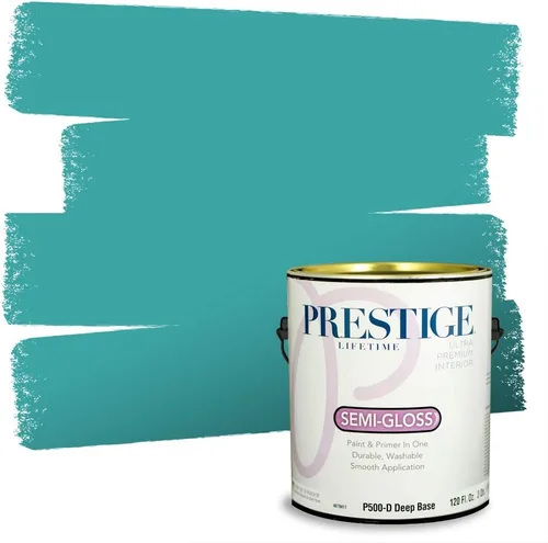 Vista 153 de PRESTIGE Pintura interior e imprimación en uno, salpicaduras acuosas, cáscara de huevo, 1 galón