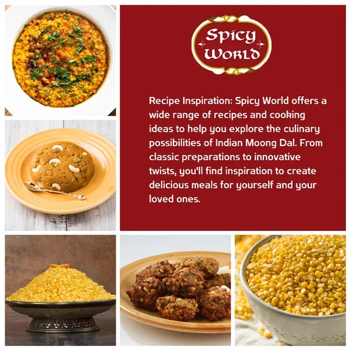 Vista 5 de Moong Dal 4 libras (frijoles secos divididos) ~ Lentillas doradas indias ~ 100% natural y puro – por Spicy World